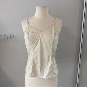 Vintage Cream Satin Camisole Top